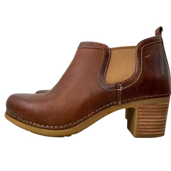 DANSKO Harlene Leather Boot 2.25" Heel Slip-On Women’s Size EU 37 = US 6.5–7 - Picture 4 of 16